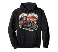 Road Legend Classic Trike Motorcycle Biker American Triker Pullover Hoodie