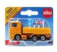 Siku Road Maintenance Lorry 1322 - Metal/Plastic, Orange, Including 8 Traffic Signs