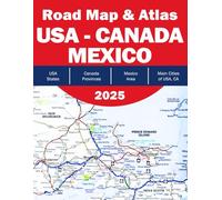 Road Map Canada USA Mexico - North America Road Map 2025 - Road Atlas North America 2026 - Road Map Canada