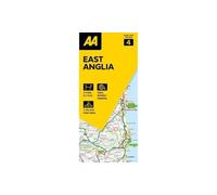 The AA Road Map East Anglia - Series 4 - 3 miles to 1 inch - 8th ed - Folded map