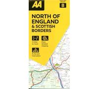 AA Road Map North of England & Scottish Borders Book