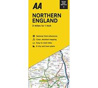 Road Map Northern England (AA Road Map Series 7) (AA Road Map Britain) Map - Folded Map, 03 Mar 2022: 3 Miles to 1 Inch