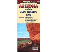 Road Map of Arizona and the Four Corners Area