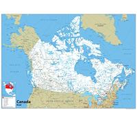 Road Map of Canada - Size A0-84.1 x 118.9cm - Paper Laminated