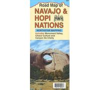 Road Map of Navajo & Hopi Nations