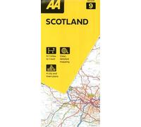 The AA – Road Map Scotland – AA Road Map Series 9 – Folded Map 1:300000 (3 miles to 1 inch)