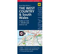 Road Map, The West Country & South Wales (AA Road Map Britain Series): No. 1