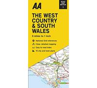 Road Map The West Country & South Wales (AA Road Map Series 1) (AA Road Map Britain) Map - Folded Map, 03 Mar 2022