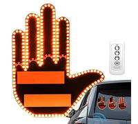 Road Mate Finger, Finger Gesture Light, Funny LED Hand Sign with Remote, Car Finger Light with 3 Gestures, Car Accessories for Men, Women, Funny Back Window Gesture Sign Lighting for Drivers (Women)