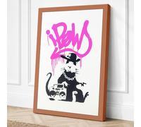Road Rat Urban Art Canvas Wall Art Print 30x20 Inch