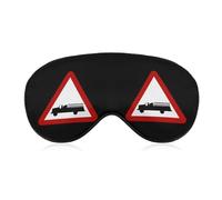 Road Sign Fire Station Sleep Mask Eye Cover for Sleeping Men Women Light Blocking Travel Blindfold