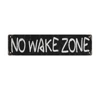 Road Sign No Politics Metal Vintage Rustic Lake Beach House Cottage Cabin Cave Wall Decor 4X16 Inch