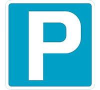 Road Sign Parking Wall Mounted ACM (Aluminium Composite Material) 45 x 45 cm