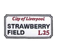 Road Sign - Strawberry Field Liverpool Road Sign Woven Patch Accessory Size