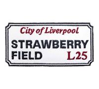 Road Sign - Strawberry Field Liverpool Road Sign Woven Patch Accessory Size