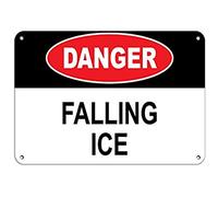 Road Signs Danger Falling Ice Hazard Sign Ice And Snow Warning Signs Warning Sign 12" X 8"