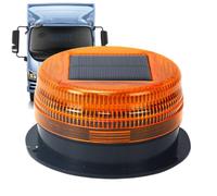 Road Signs Flash Lights, Solar Powered Warning Lights, Solar LED Warning Light Strong Magnetic Base Water-Resistant Safety Warnings Light for Road Construction Traffic