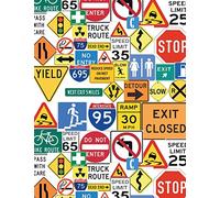 Road Signs Journal Notebook Planner Daily Memo Travel Book 8.5 X 11 300 Pages