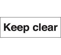 Road Signs - Keep clear - Rigid Plastic