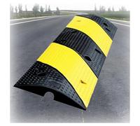 Road Speed Bumps,Speed Bumps for Road Heavy Duty,Threshold Ramp Pad with Cable Channels,for Roads Communities Garages(100x30x5cm)