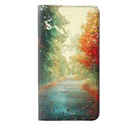 Road Through The Woods PU Leather Flip Case Cover For LG V40, LG V40 ThinQ