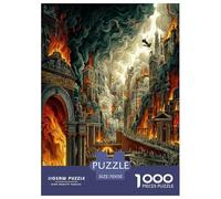 Road to Hell 1000-Piece Jigsaws for Adults Fun, Challenging Birthday Gifts for Women & Men High Difficulty Stress Relief Leisure Game 70x50cm/1000pcs