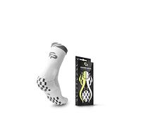 Road to Pro Official Sock of the APP Tour Non Slip Grip Socks RTP Cushion Socks 2 pairs for Pickleball for Men and Women, White, Large