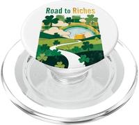 Road to riches Ireland Irish St. Patrick's Day men & women PopSockets PopGrip for MagSafe