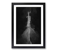 Road to Somewhere in Abstract Framed Print | A2 Black Framed Wall Art | Ready to Hang | Abstract Fantasy Picture | Living Room Bedroom Lounge Office