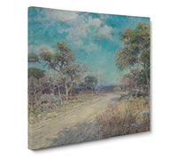 Road To The Hills by Julian Onderdonk Canvas Print | Gallery Wrapped 30mm Frame Wall Art | 14x14 inches | Ready to Hang | Classic Landscape Picture | Living Room Bedroom Lounge Office