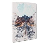 Road to the Valley of Fire Watercolour Canvas Print | Gallery Wrapped 30mm Frame Wall Art | 30x20 inches | Ready to Hang | Modern Landscape Picture | Living Room Bedroom Lounge Office
