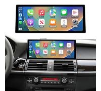 Road Top 12.3 Inch Ultra-Narrow CarPlay Screen for BMW X5/X6 Series E70/E71 with CIC System(2009-2014 Year), Wireless CarPlay Android Auto MirrorLink Car Radio Touchscreen Stereo Upgrade