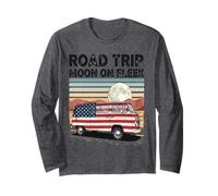 Road Tour Moon On Fleek Van Adventure 4th of July Long Sleeve T-Shirt