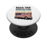 Road Tour Moon On Fleek Van Adventure 4th Of July PopSockets Adhesive PopGrip