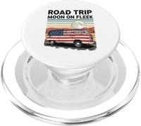Road Tour Moon On Fleek Van Adventure 4th Of July PopSockets PopGrip for MagSafe