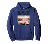 Road Tour Moon On Fleek Van Adventure 4th Of July Pullover Hoodie