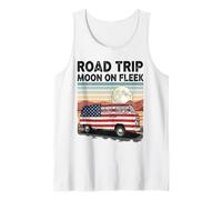 Road Tour Moon On Fleek Van Adventure 4th of July Tank Top