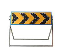 Road Traffic Arrow Warning Sign, Aluminum Reflective Arrow Sign, Flashing Warning Sign, For Construction, Fire Or Rescue, Highway And Law Enforcement(Size:120*40*100 cm/47.24*15.74*39.37 in,Color:B)