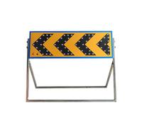 Road Traffic Arrow Warning Sign, Aluminum Reflective Arrow Sign, Flashing Warning Sign, For Construction, Fire Or Rescue, Highway And Law Enforcement(Size:120*40*100 cm/47.24*15.74*39.37 in,Color:A)