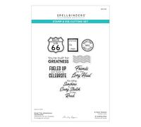 Road Trip Adventures Sentiments Stamp & Die Set by Mindy Eggen