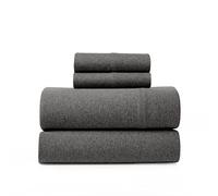 Road Trip America Jersey Knit Sheet Set - 4 Pieces Full Cotton Sheets Set - Soft Cozy Stretchy Knit Bed Linen (Dark Grey, Full)