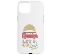 Road Trip Bus Sunset Adventure Lets Get Lost Somewhere Case for iPhone 15 Plus