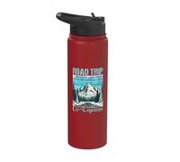 Road Trip Co-Captain Winter Travel Adventure Stainless Steel Insulated Water Bottle