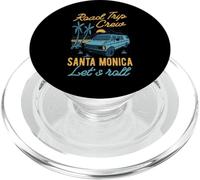 Road Trip Crew Santa Monica Lets Roll Matching California PopSockets PopGrip for MagSafe