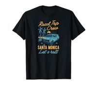 Road Trip Crew Santa Monica Lets Roll Matching California T-Shirt
