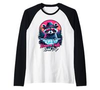 Road Trip Family Niagara Falls Souvenir 2026 Squad Raccoon Raglan Baseball Tee