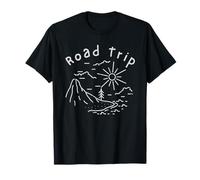 Road Trip in RV Campervan Mens Camping Road Trip Adventure T-Shirt