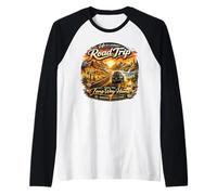 Road Trip - Life is a Journey - Take The Long Way Home Raglan Baseball Tee