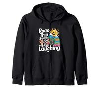 Road Trip Squad Lost But Laughing Travel Fun - Zip Hoodie