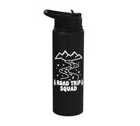 Road Trip Squad Mountains Heart Trees Stainless Steel Insulated Water Bottle